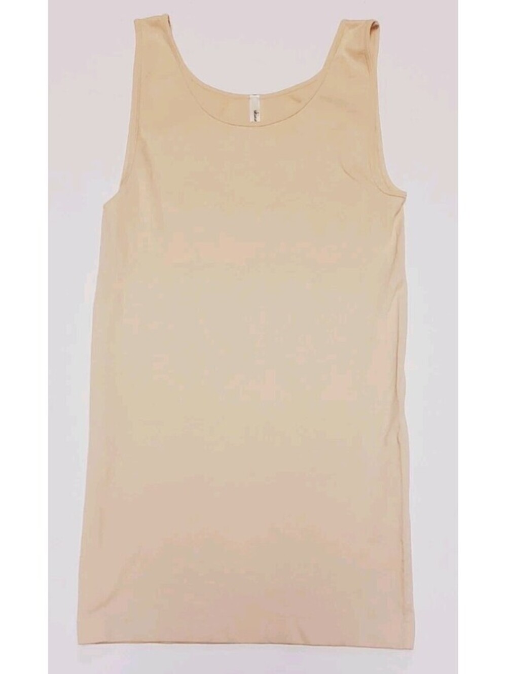 Skinnytee Women’s One Size OS Seamless Tan Layering Tank Cami Stretchy Top